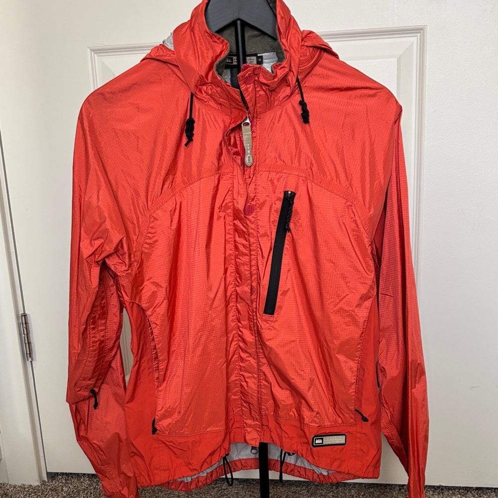 REI Vibrant Red Ski Jacket with Black Accents